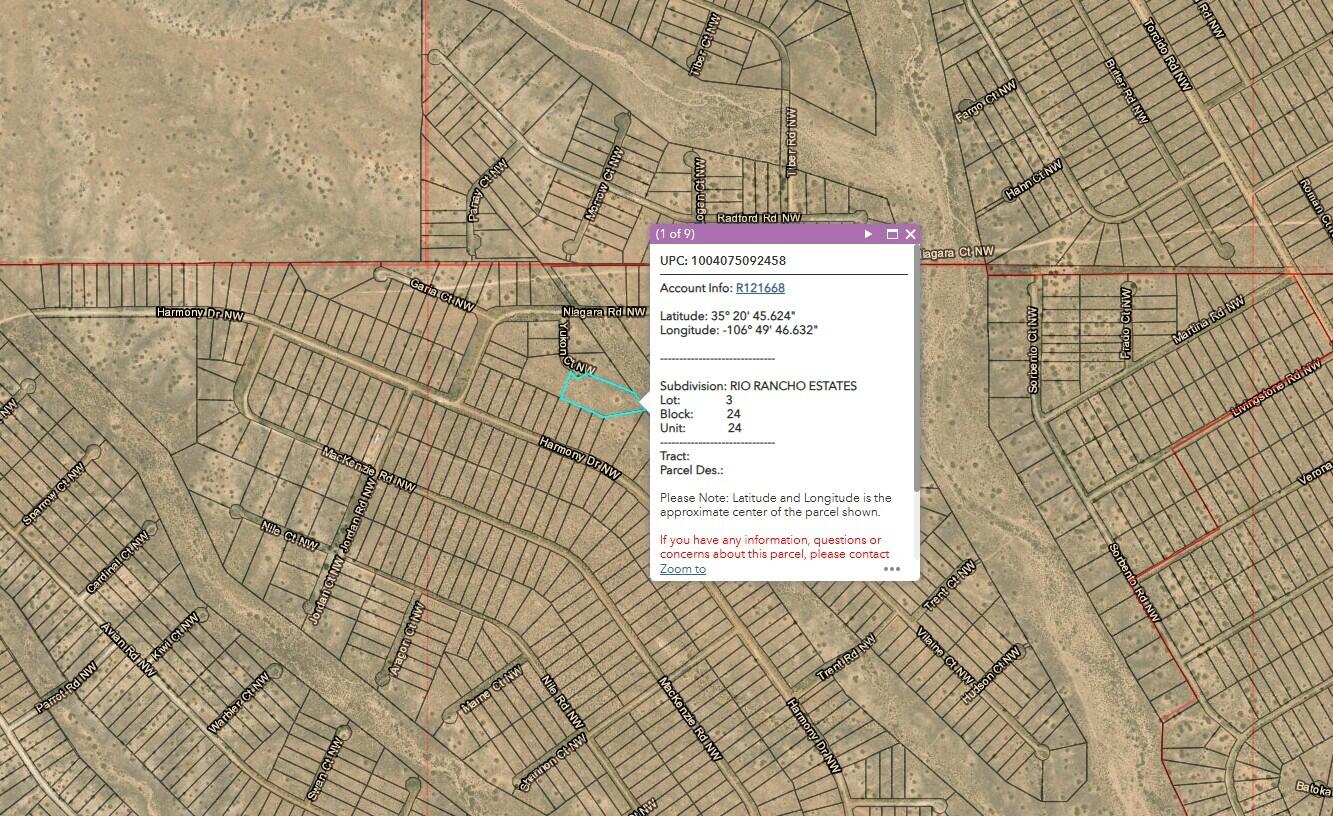 Yukon Court NW — 2.25 acres of land in Northwest Rio Rancho